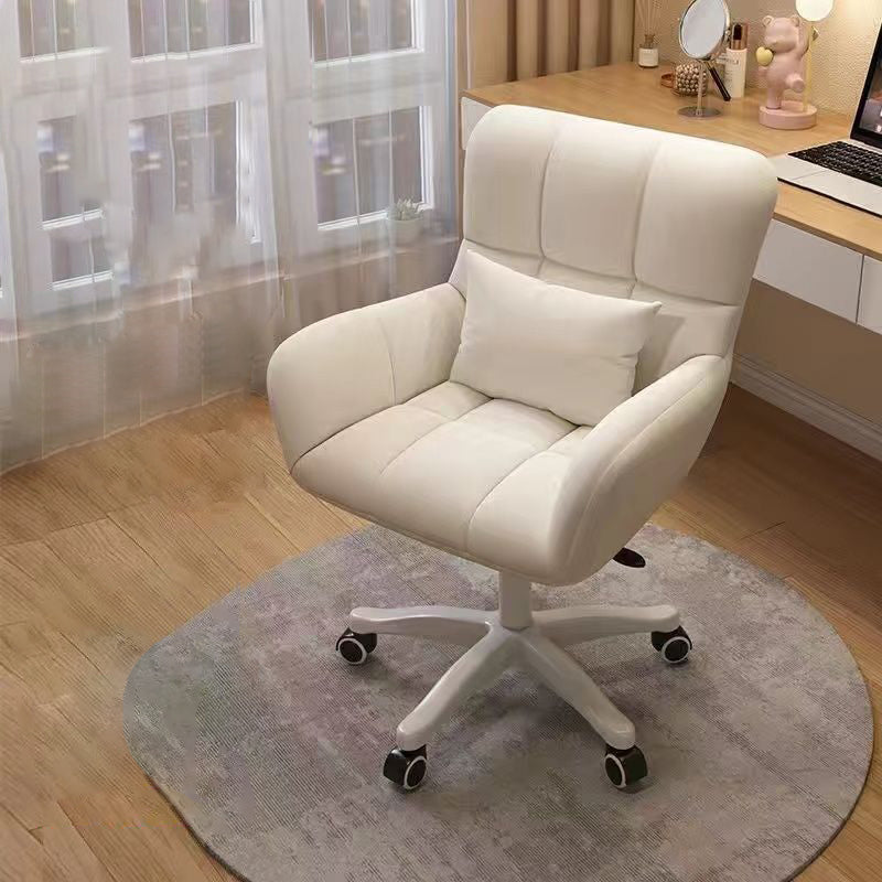 Nordic Velvet Swivel Height-Adjustable Desk Chair