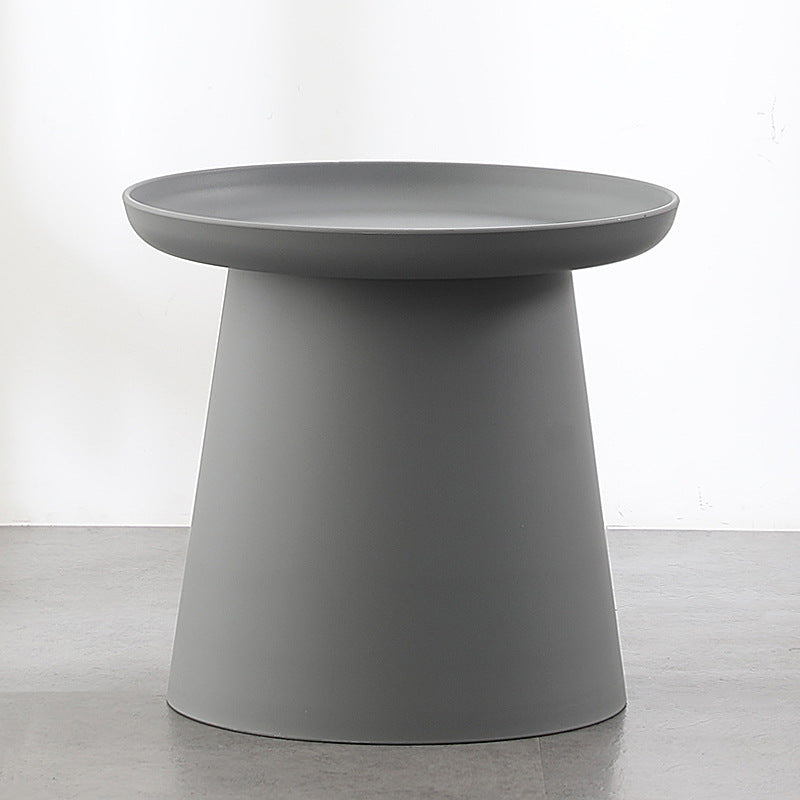 Scandinavian Round Plastic End Table