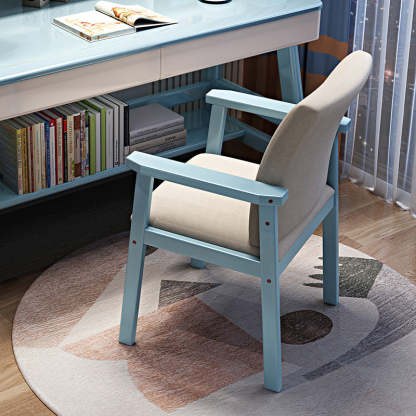 Nordic Fabric Wood Desk Chair