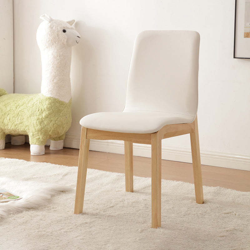 Nordic Leather Wood Frame Dining Chair