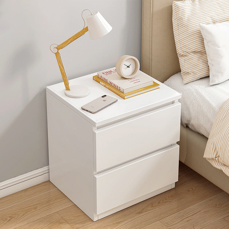 Minimalist Density Panel 2/3-Drawer Nightstand — 2 / Wood Color