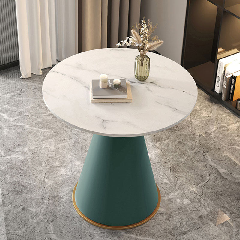 Contemporary Sintered Stone Metal Coffee Table