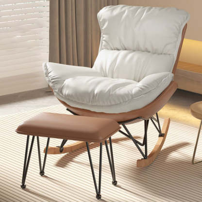 Contemporary Fabric Upholstered Rocking Chair