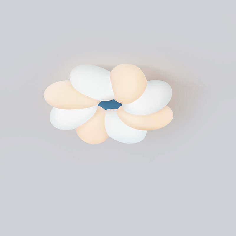 Nordic Colorful Flower LED Flush Mount Light