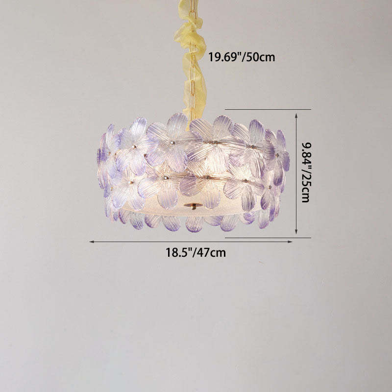 Art Deco Cinquefoil Spherical Glass Chandelier