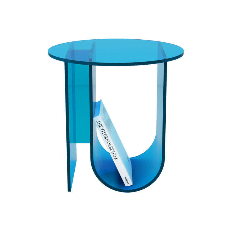 Nordic Curved Acrylic Storage End Table