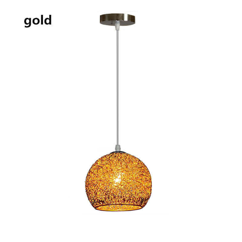 Contemporary Aluminum Macaron Round Pendant Light