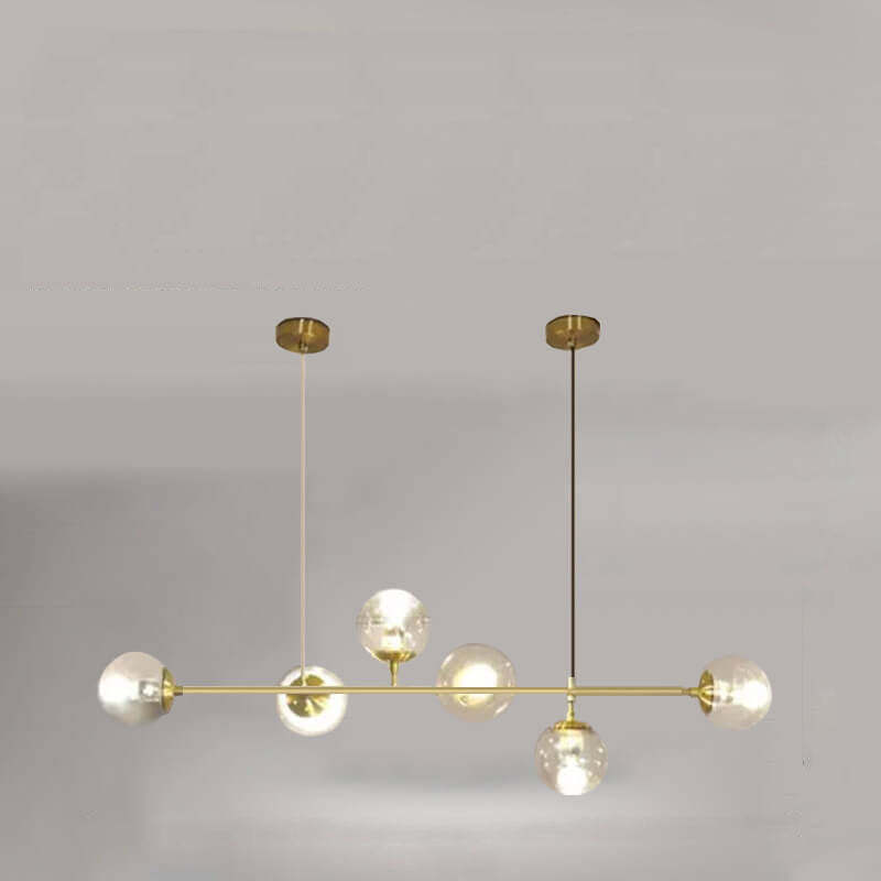 Nordic Colorful Orb Glass Island Chandelier
