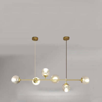 Nordic Colorful Orb Glass Island Chandelier