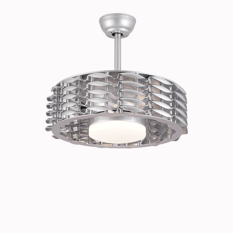 Minimalist Cylinder LED Ceiling Fan Light