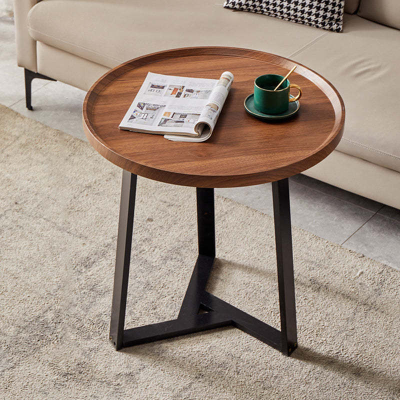 Nordic Round Iron 2-Tier Coffee Table