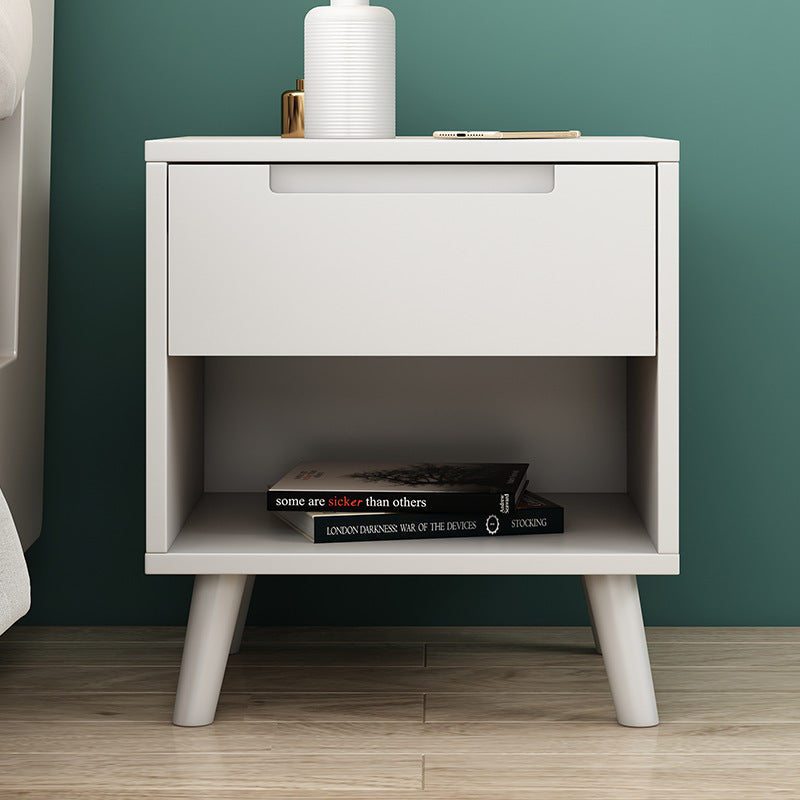 Nordic Wood 1/2-Drawer Nightstand
