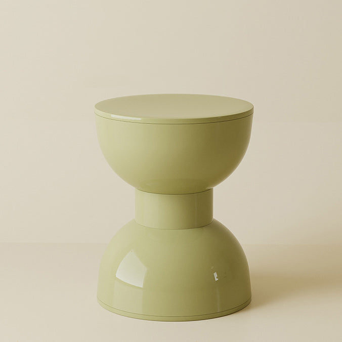 Scandinavian Macaron Hourglass Plastic Footstool
