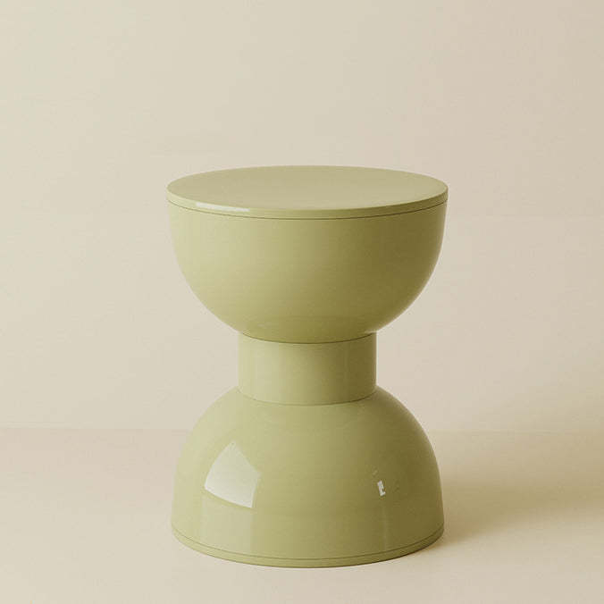 Scandinavian Macaron Hourglass Plastic Footstool