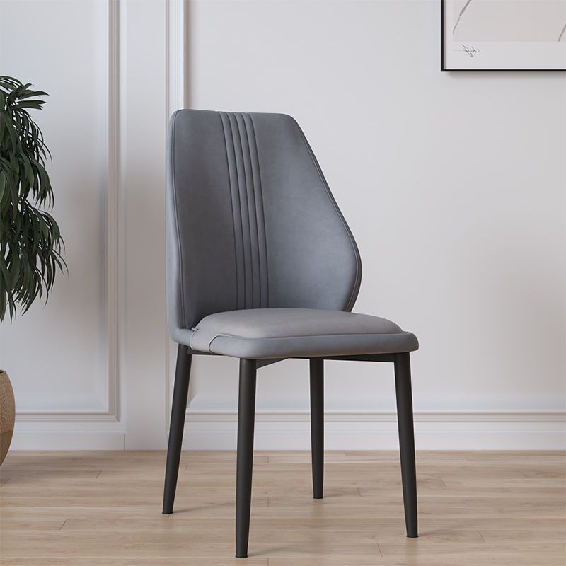 Scandinavian Fabric Steel Dining Chair