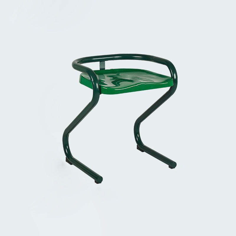 Mid-Century Curved Metal Dining Chair