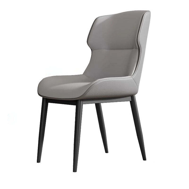 Modern PU Leather Steel Cushion Dining Chair