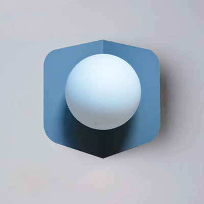 Glass Ball Single Globe Wall Sconce
