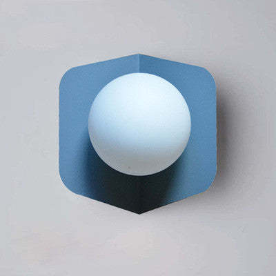Glass Ball Single Globe Wall Sconce