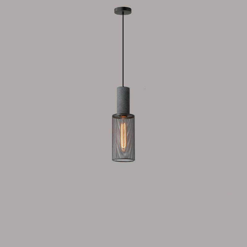 Industrial Tapered Cement Iron Pendant Light