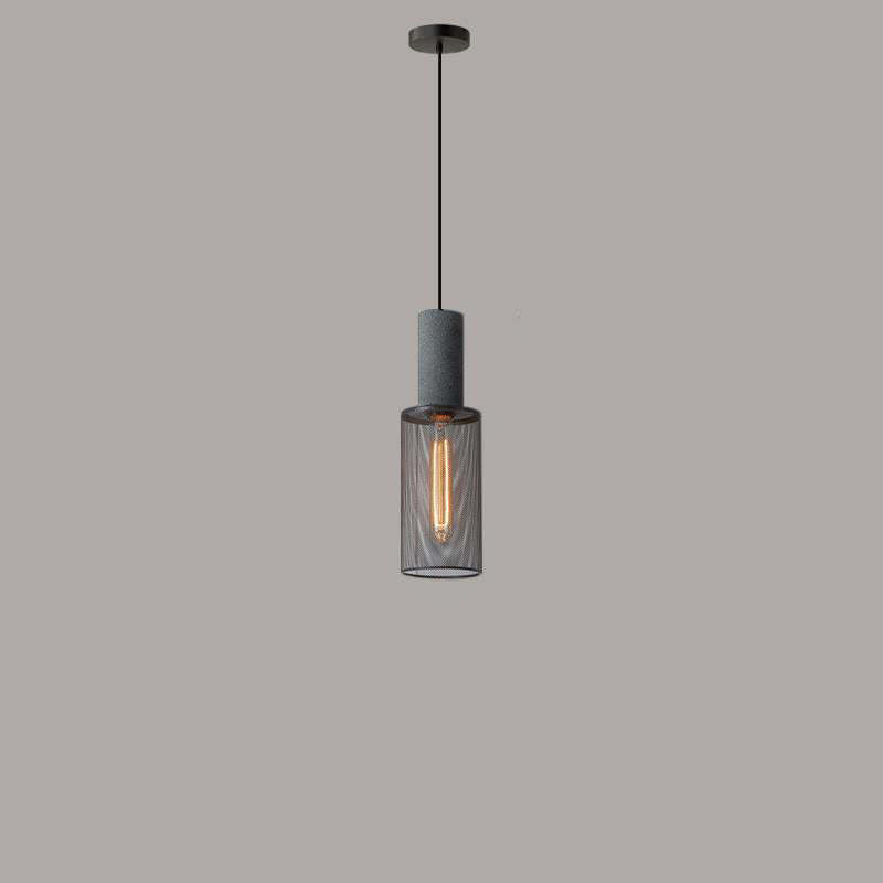 Industrial Tapered Cement Iron Pendant Light