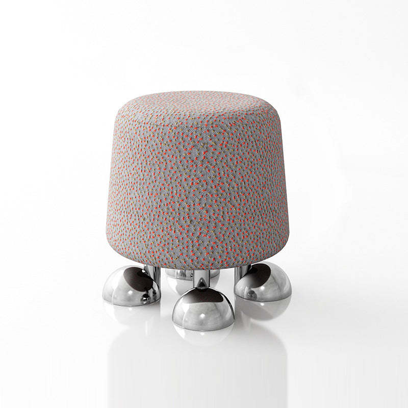 Modern Wood Stainless Steel Vanity Stool