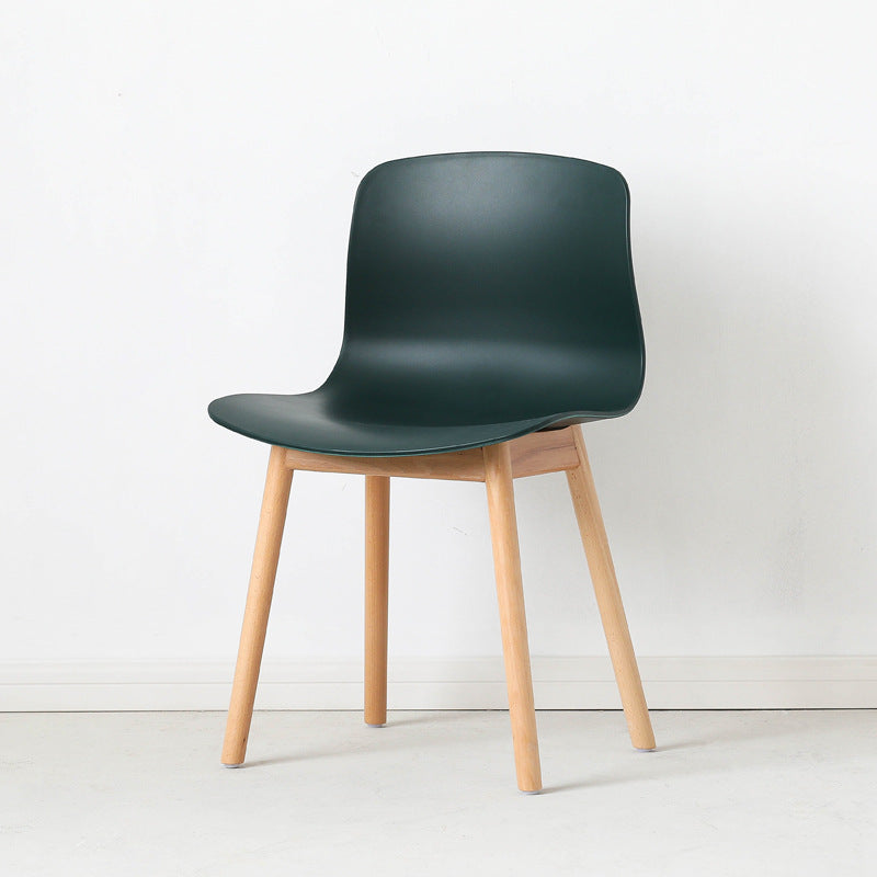 Nordic Curved Wood Dining Chair