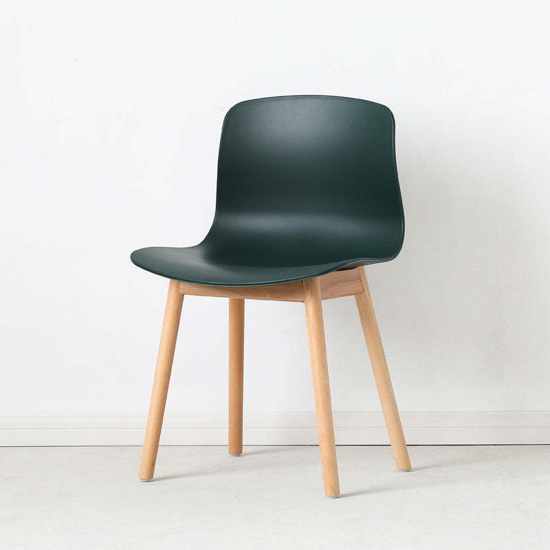 Nordic Curved Wood Dining Chair