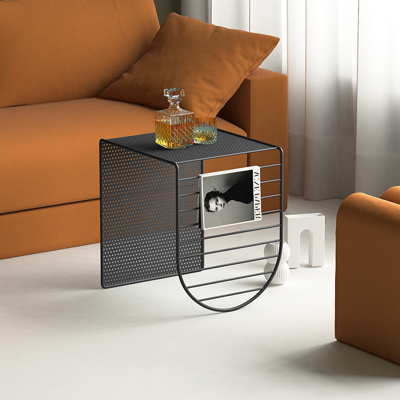 Minimalist Square Iron Panel Coffee Table