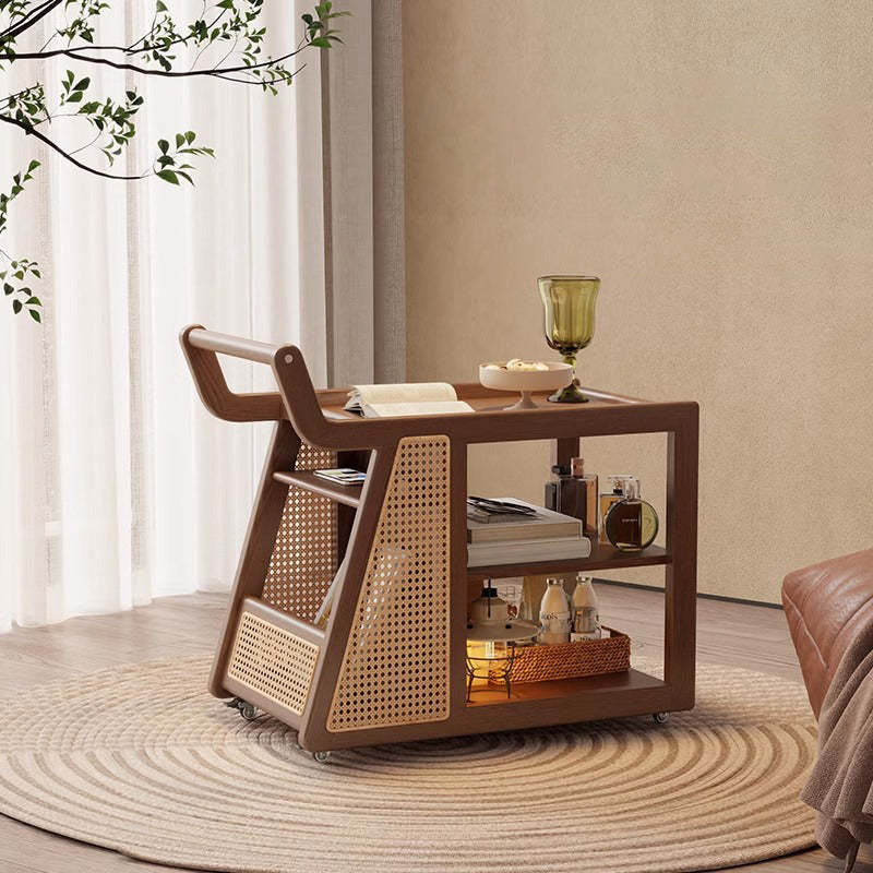 Traditional Farmhouse Trolley End Table