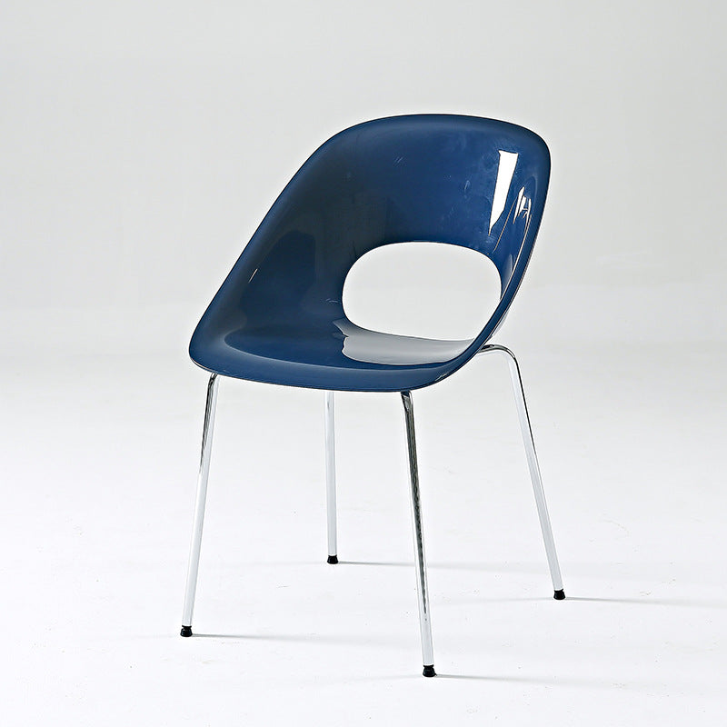 Hollow Back Metal Dining Chair