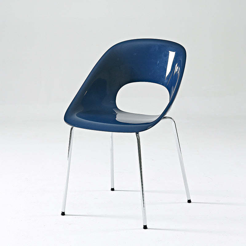 Creative hollow back blue dining chairs & benches