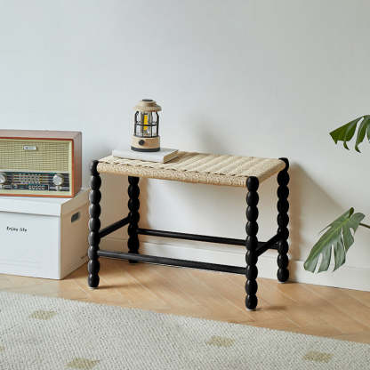 Vintage Wood Kraft Rope Coffee Table