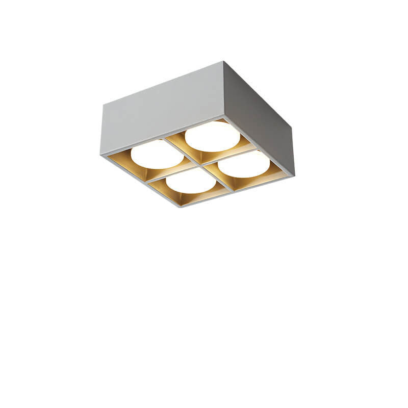 Minimalist Square Iron Spotlight LED Flush Mount Light