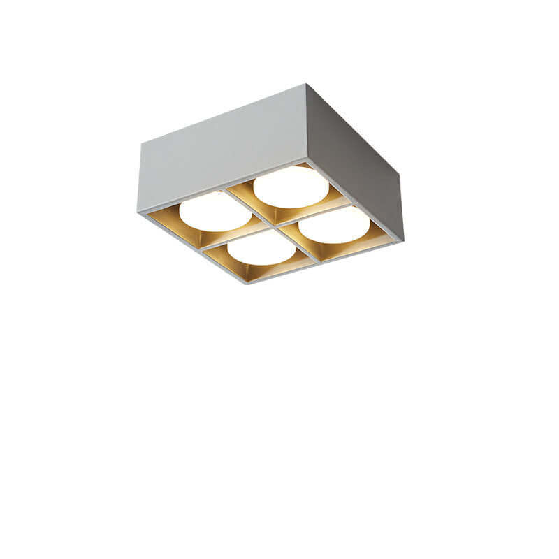 Minimalist Square Iron Spotlight LED Flush Mount Light