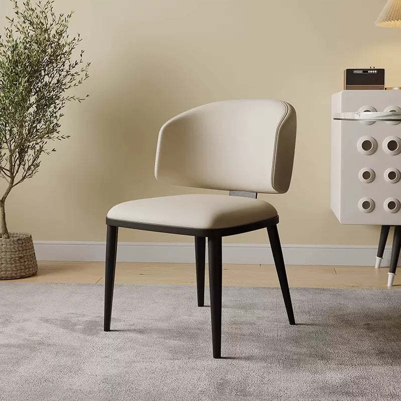 Modern Luxury Leather Iron Chair