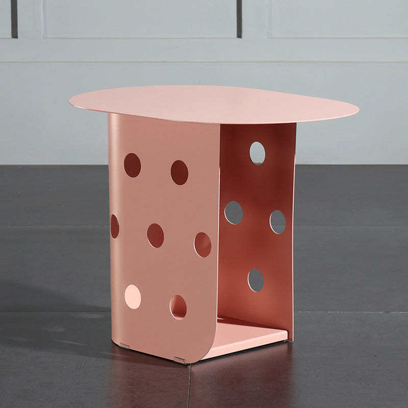 Nordic Oval Hollow Base Steel End Table
