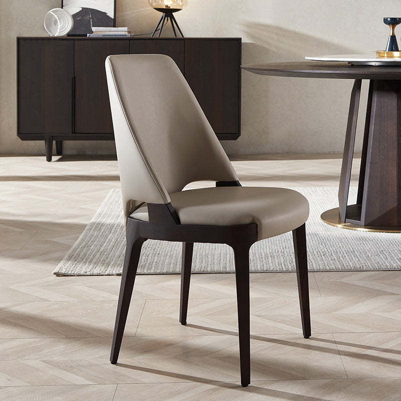 Microfiber Leather Upholstered Dining Chair