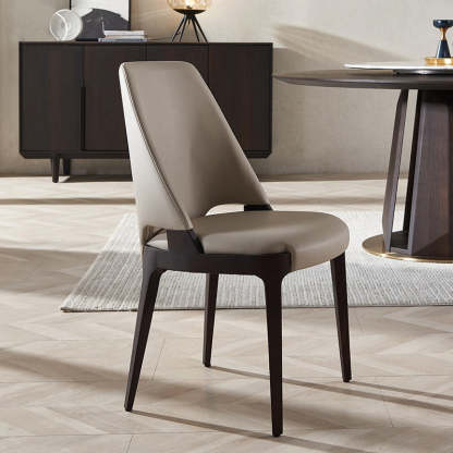 Microfiber Leather Upholstered Dining Chair