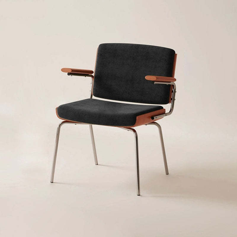 Vintage Wood Plated Iron Dining Chair