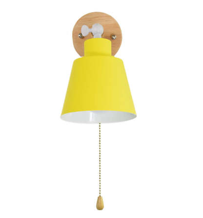Nordic Macaron Rotatable Wood Wall Sconce