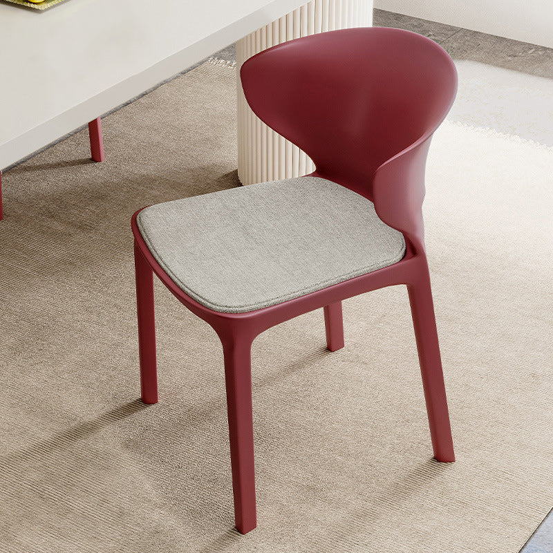 Scandinavian Velvet Ergonomic Stackable Dining Chair