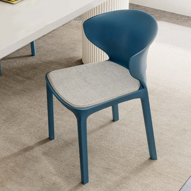 Scandinavian Velvet Ergonomic Stackable Dining Chair
