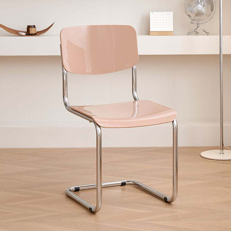 Steel dining chairs & benches in gray