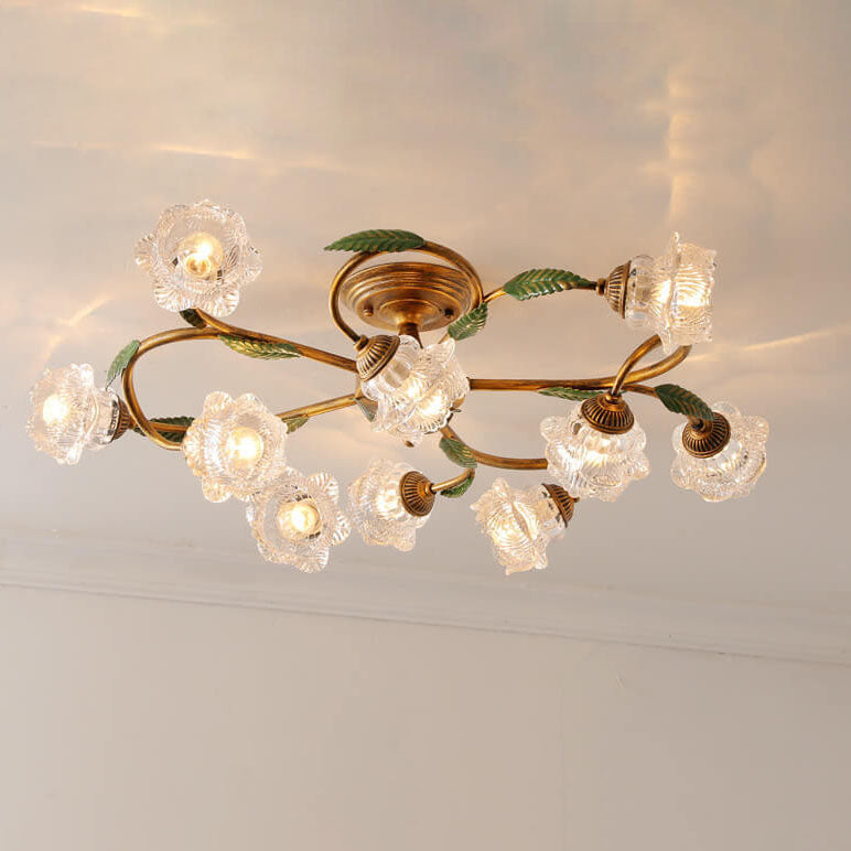 Modern Idyllic Iron Flower Branch Mount Light — 8 / A / 110V-120V For US/CA