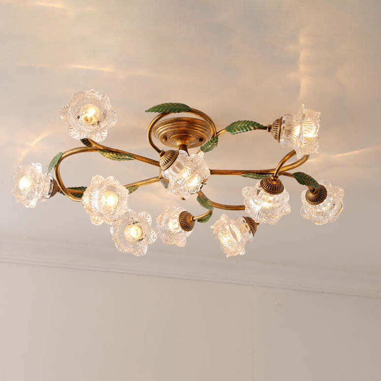 Modern Idyllic Iron Flower Branch Mount Light — 8 / A / 110V-120V For US/CA