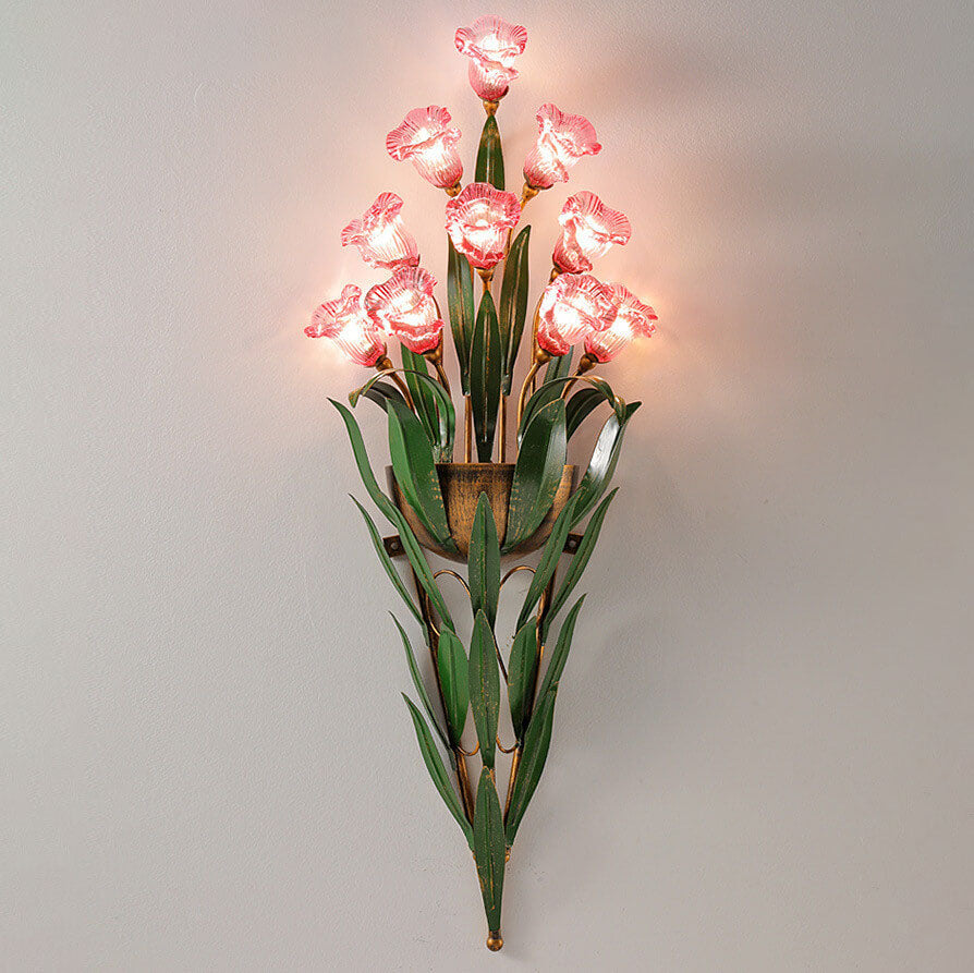 Minimalist Glass Flower Wall Sconce
