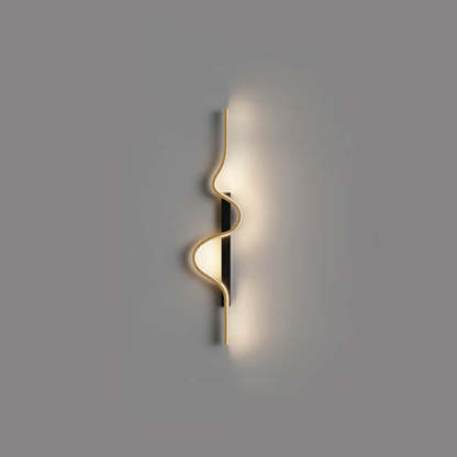 Minimalist Wave Aluminum LED Wall Sconce