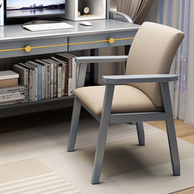 Nordic Fabric Wood Desk Chair
