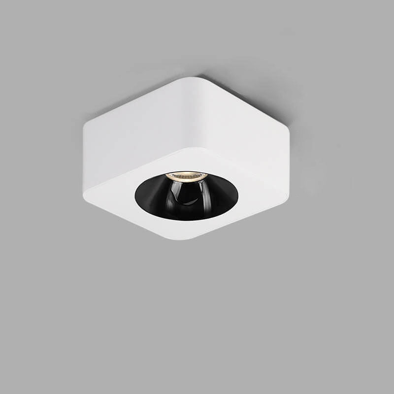 Minimalist Square Aluminum LED Spotlight Flush Ceiling Light